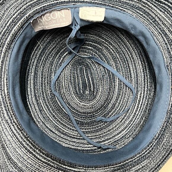 Rigon Headwear Women's Foldable Travel Packable Floppy Wide Brim Straw Sun Hat - Picture 8 of 8